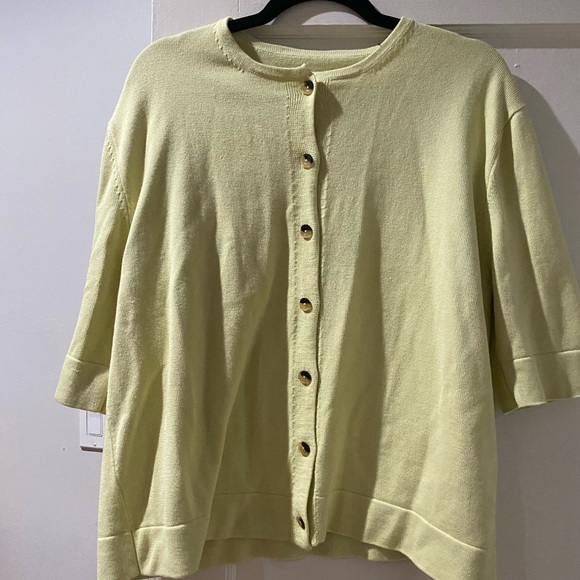 NWT Lauren Manoogian short sleeve Cardigan - Picture 8 of 14
